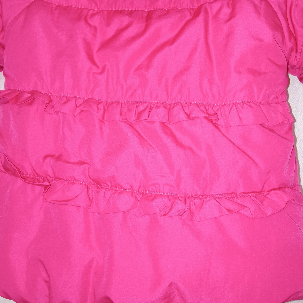 Weatherproof Baby Girls Winter Puffer Coat with Sherpa Trim 18M Ruffle Trim Cute - Picture 3 of 7